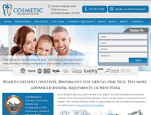 Tablet Screenshot of cosmeticdentistrycenter.com